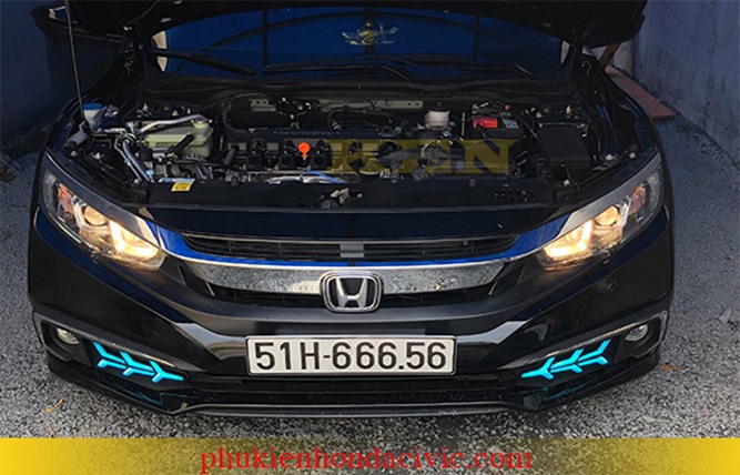 ĐÈN XƯƠNG CÁ 3 MÀU CHO HONDA CIVIC 2019