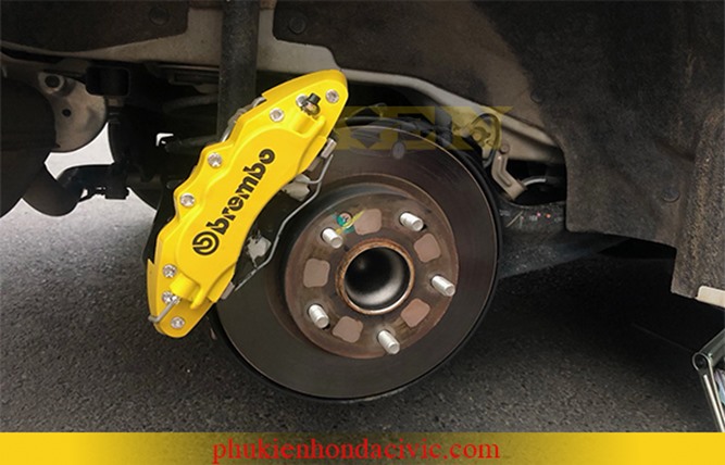 ỐP HEO DẦU BREMBO BẰNG NHÔM MÀU VÀNG CHO NHIỀU DÒNG XE