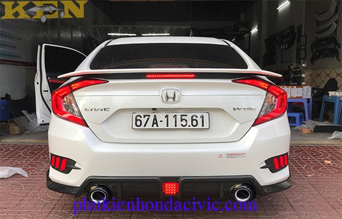 CÁNH LƯỚT GIÓ THỂ THAO DẠNG RS CHO HONDA CIVIC