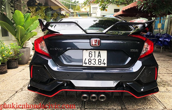 ĐUÔI GIÓ THỂ THAO CÁNH CHIM HẢI ÂU CHO HONDA CIVIC