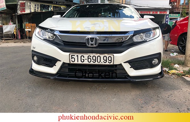 Lip CacBon Cho Honda Civic 2016-2019