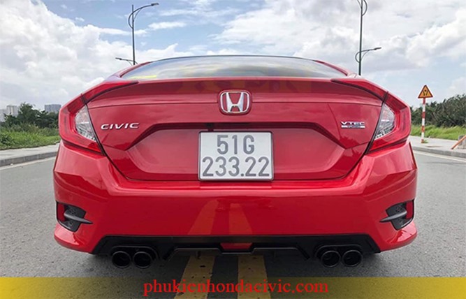 PHỤ KIỆN HONDA CIVIC| LIP CHIA PO ĐEN CHO HONDA CIVIC