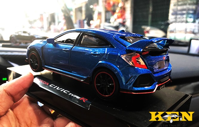 XE MÔ HINH HONDA CIVIC TYPE R MÀU XANH