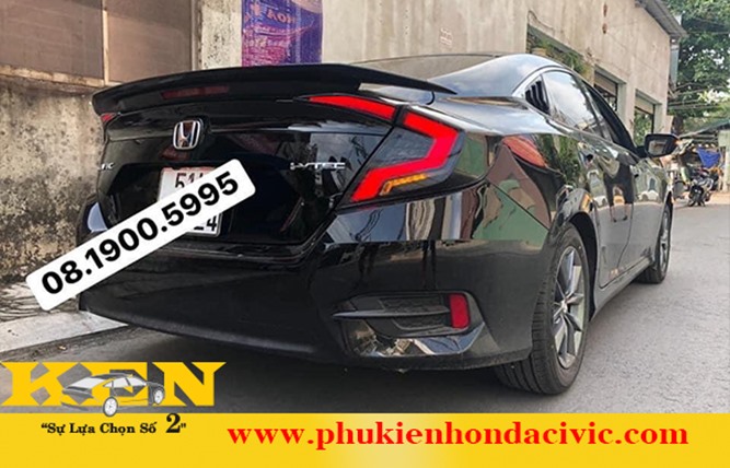 ĐUÔI GIÓ RS KHÔNG ĐÈN DÀNH CHO HONDA CIVIC