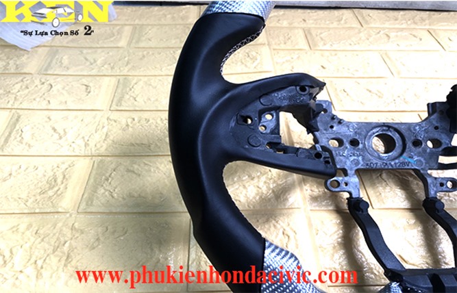 VOLANG CACBON FIBER TRẮNG DÀNH CHO HONDA CIVIC